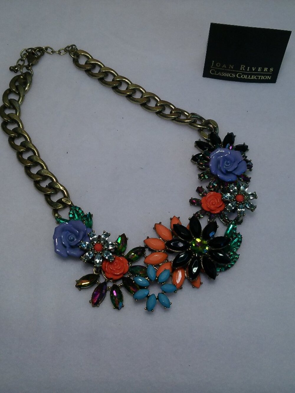 Necklace Joan Rivers Collection Flower Statement Necklace